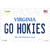 Go Hokies Virginia Novelty Sticker Decal