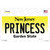 Princess New Jersey Novelty Sticker Decal