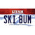 Ski Bum Utah Novelty Sticker Decal