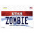 Zombie Utah Novelty Sticker Decal