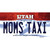 Moms Taxi Utah Novelty Sticker Decal