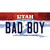 Bad Boy Utah Novelty Sticker Decal