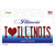 I Love Illinois Novelty Sticker Decal