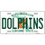 Dolphins Florida State Novelty Metal License Plate