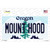 Mount Hood Oregon Novelty Sticker Decal