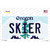 Skier Oregon Novelty Sticker Decal