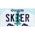 Skier Oregon Novelty Sticker Decal