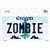 Zombie Oregon Novelty Sticker Decal