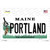 Portland Maine Novelty Sticker Decal