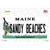 Sandy Beaches Maine Novelty Sticker Decal