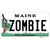 Zombie Maine Novelty Sticker Decal