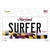 Surfer Maryland Novelty Sticker Decal