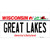 Great Lakes Wisconsin Novelty Sticker Decal