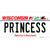 Princess Wisconsin Novelty Sticker Decal