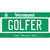 Golfer Vermont Novelty Sticker Decal