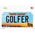 Golfer North Dakota Novelty Sticker Decal