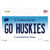 Go Huskies Connecticut Novelty Sticker Decal