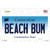 Beach Bum Connecticut Novelty Sticker Decal