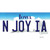 N Joy IA Iowa Novelty Sticker Decal