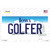 Golfer Iowa Novelty Sticker Decal