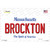 Brockton Massachusetts Novelty Sticker Decal