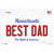 Best Dad Massachusetts Novelty Sticker Decal