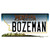 Bozeman Montana State Novelty Sticker Decal