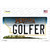 Golfer Montana State Novelty Sticker Decal