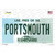 Portsmouth New Hampshire State Novelty Sticker Decal