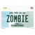 Zombie New Hampshire State Novelty Sticker Decal