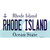 Rhode Island State Novelty Sticker Decal