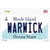 Warwick Rhode Island State Novelty Sticker Decal