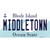 Middletown Rhode Island State Novelty Sticker Decal