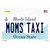 Moms Taxi Rhode Island State Novelty Sticker Decal