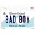 Bad Boy Rhode Island State Novelty Sticker Decal