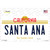 Santa Ana California Novelty Sticker Decal