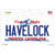 Havelock North Carolina State Novelty Sticker Decal