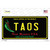 Taos New Mexico Black State Novelty Sticker Decal