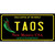 Taos New Mexico Black State Novelty Sticker Decal