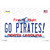 Go Pirates North Carolina Novelty Sticker Decal