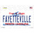 Fayetteville North Carolina Novelty Sticker Decal