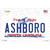 Ashboro North Carolina Novelty Sticker Decal