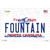 Fountain North Carolina Novelty Sticker Decal