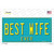 Best Wife Novelty Sticker Decal