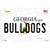 Georgia Bulldogs Novelty Sticker Decal
