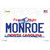 Monroe North Carolina State Novelty Sticker Decal