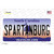 Spartanburg South Carolina State Novelty Sticker Decal