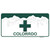 Marijuana Cross Colorado Novelty Sticker Decal