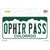 Ophir Pass Colorado Novelty Sticker Decal