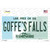 Goffes Falls New Hampshire Novelty Sticker Decal